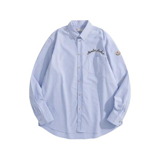 男款刺绣牛津棉长袖衬衫la018 商品图0