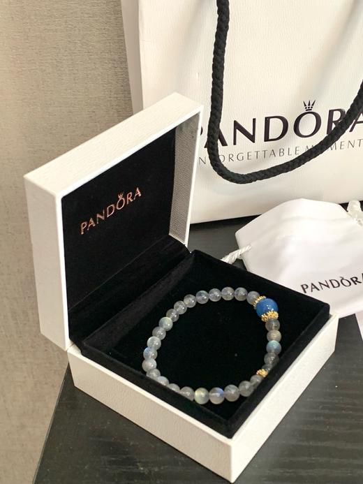 D111344海蓝宝白月光手链露思同款水晶手链 商品图4