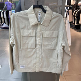 安踏休闲翻领衬衫男2025秋季新款宽松百搭外套上衣152537607