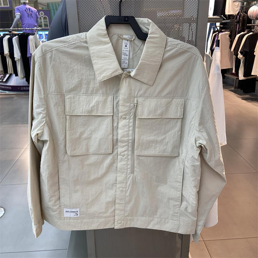 安踏休闲翻领衬衫男2025秋季新款宽松百搭外套上衣152537607 商品图0