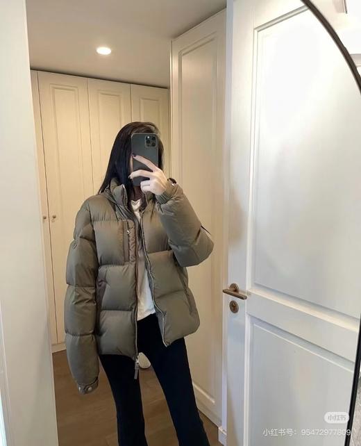 D111368冬季25FW BESBRE 皮拉链短款羽绒服男女同款 商品图6