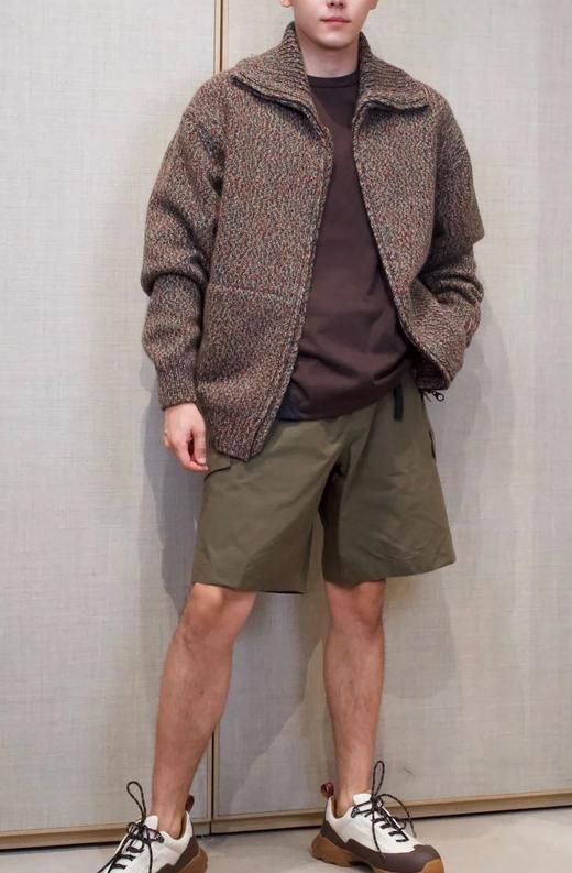 男款羊毛羊绒粗针织毛衣外套zo015 商品图3