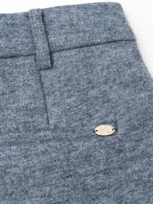 灰调羊毛混纺阔腿裤，高腰显瘦 + 垂坠质感 + 利落剪裁，解锁冬日通勤与日常的慵懒气质与保暖刚需 商品图4