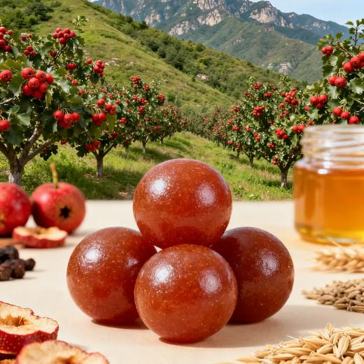 优选|九物山楂丸 9味食材 酸甜爽口  软糯适中  90克*6袋 商品图4