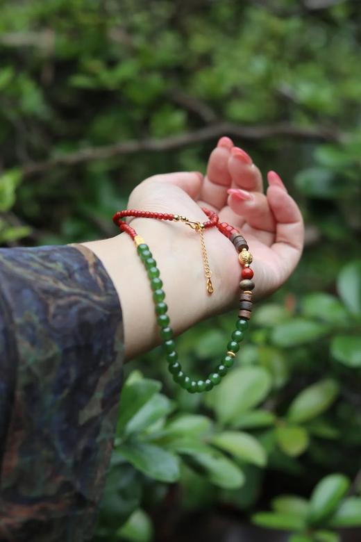 寻山隐·碧玉新中式首饰 |碧玉、沉香、南红，佩戴腕间仿佛置身江南园林 商品图3