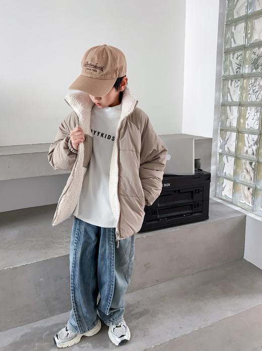 一件过冬的保暖科技🤩牢牢抓住“暖气”💭真正有效的保暖御寒❗️【出外贸高端高品亲子款冬季羊羔绒双面穿外套】男宝&女宝都能穿 双面可穿🙌买一件=两件 商品图7