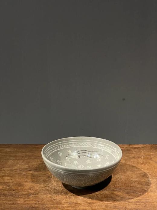 象嵌青瓷云鹤纹记年款碗，顺丰包邮 商品图2