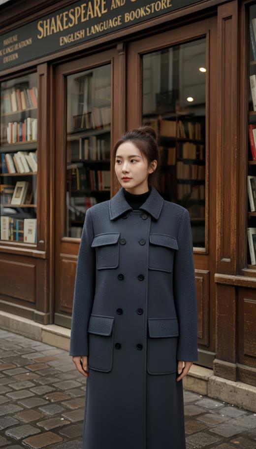 多口袋双排扣大衣 商品图1