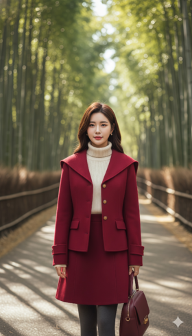 DR复古水手领优雅双面手工夹克