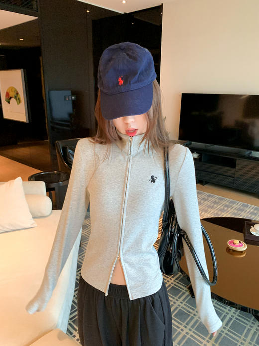 【169元任选2件】现货！立领灰色长袖t恤 商品图5