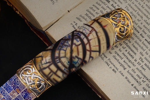 三希堂  现代刀  卷草星空小猎  未开刃 商品图4