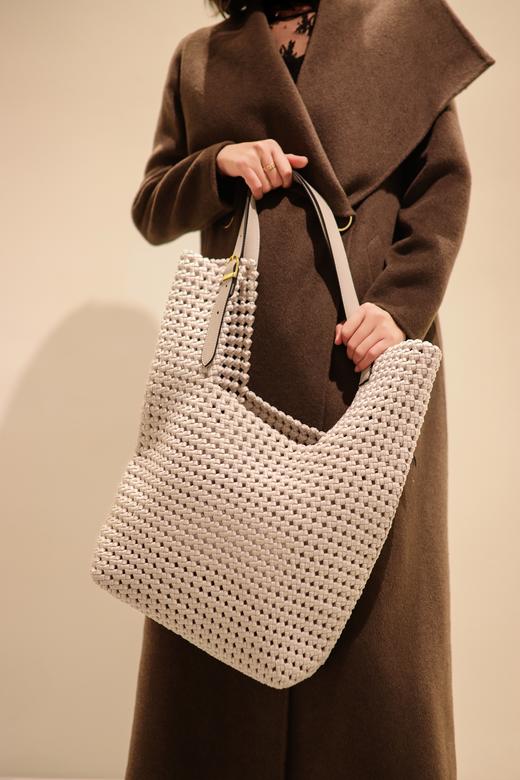 SAFICOO 复古镂空编织大容量托特包 单肩腋下包 商品图1