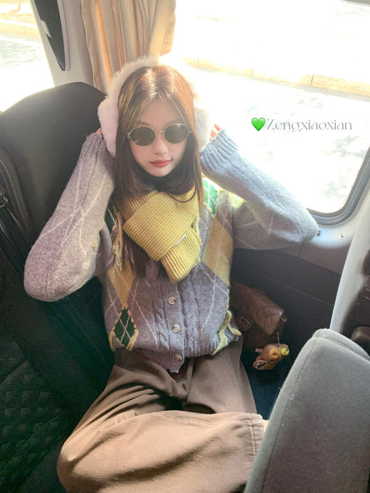 <曾小咸推荐> 现货秒杀！微信超特价！灰色菱形短款毛衣开衫 日常189.99 立减100 秒杀89.99！ 商品图10