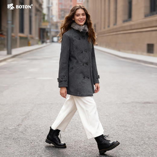 【第2件半价！尾货清仓不退换】波顿女士毛呢大衣LJ520 商品图1