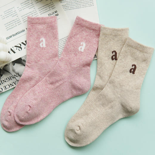 【2双装】女士冬季半毛圈袜子中长筒冬季棉袜【6双6折 2522701】 商品图2