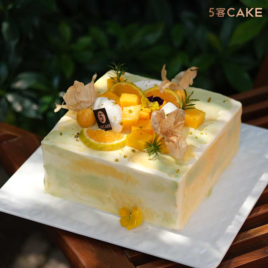 【午后橙光】特制鲜橙风味现烤戚风蛋糕