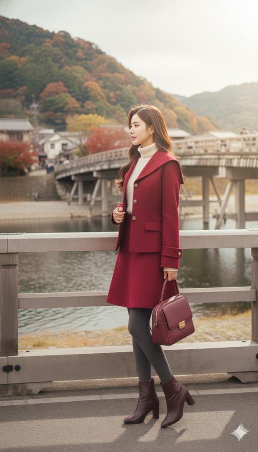 DR复古水手领优雅双面手工夹克 商品图2