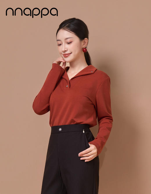 纯色翻领打底衫CA7406 商品图2