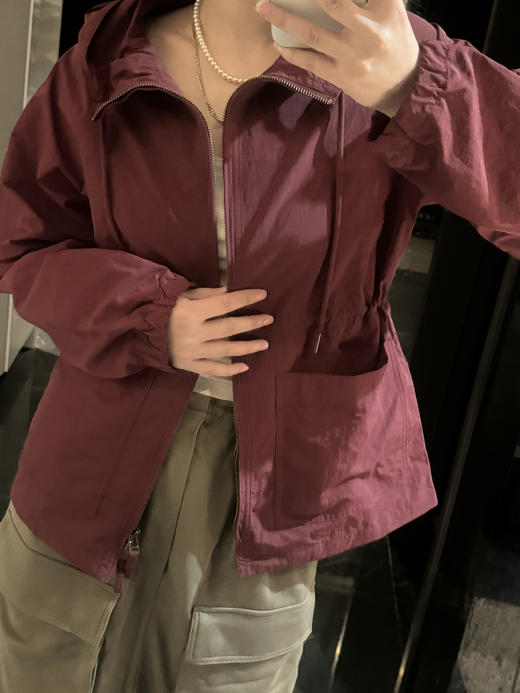 运动系列 收腰宽松连帽夹克 商品图6