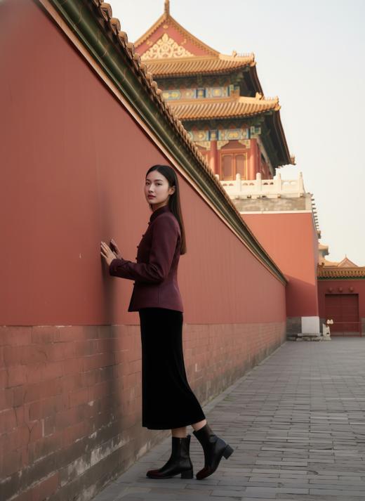 新中式改良立领袖弧形外套 商品图4