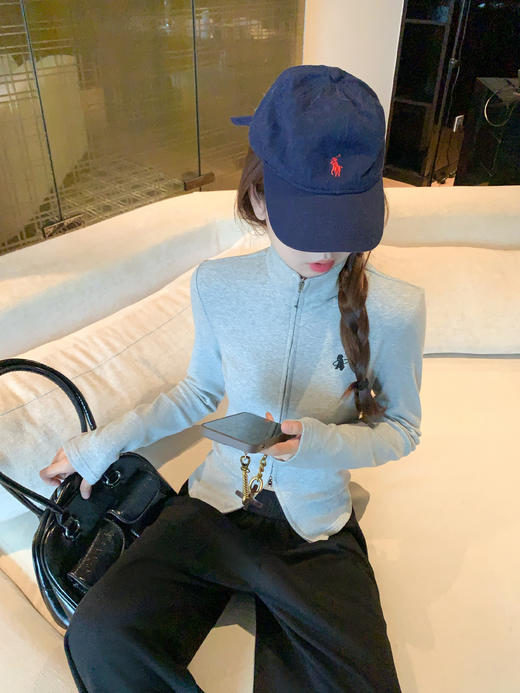 【169元任选2件】现货！立领灰色长袖t恤 商品图8