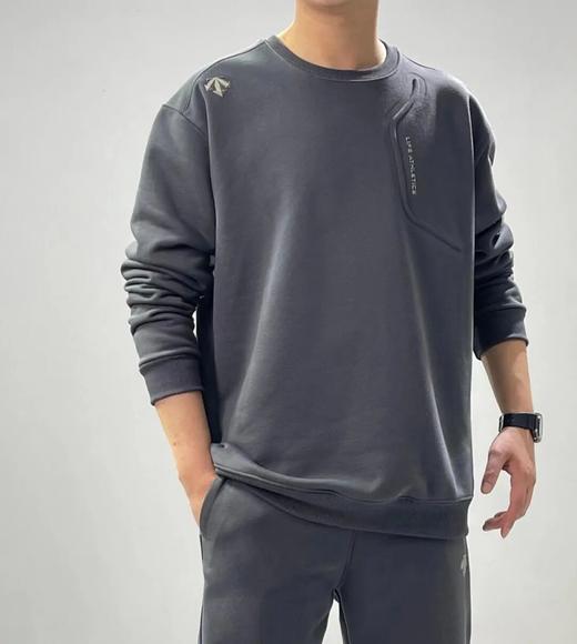 迪桑特情侣款金标加绒时尚圆领卫衣 商品图3