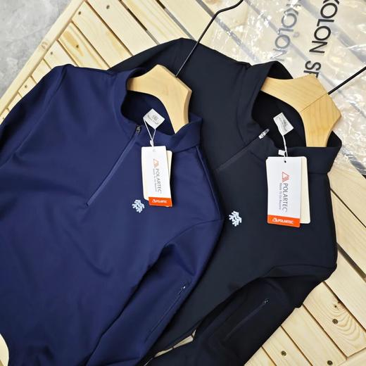 可隆抓绒衣保暖男士POLARTEC混纺半拉链长袖T恤 商品图3