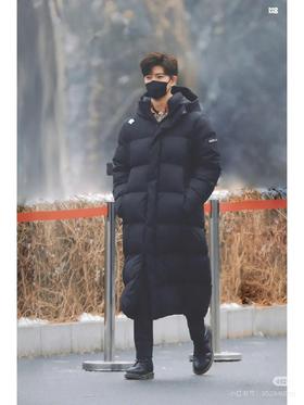 D桑特户外运动中长款情侣款羽绒服