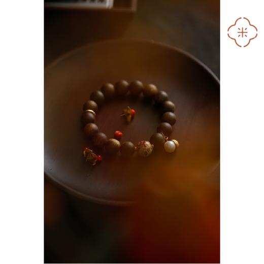 米马饰物 天然奇楠沉香手钏 浓香袭人 珍珠福禄保平安 商品图2