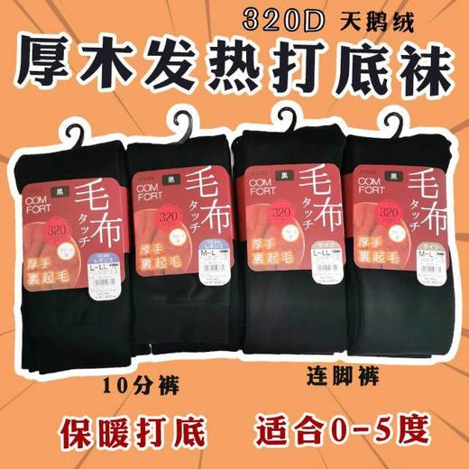 日本ATSUGI厚木发热打底裤秋冬320D天鹅绒加厚高腰保暖连裤袜打底裤 商品图0
