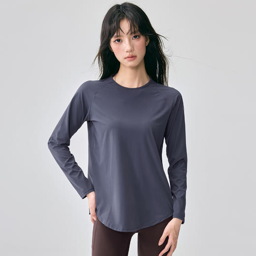 Gymicon能量符号 秋冬宽松瑜伽服休闲运动服女透气速干跑步健身长袖T恤YASY2531 商品图4