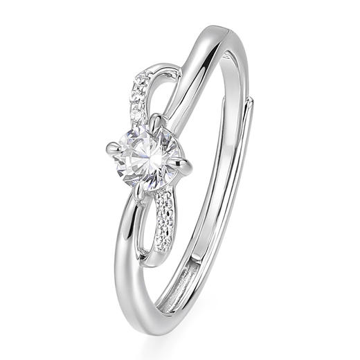 卡蒂罗KADER 无限眷恋情侣对戒 蝴蝶结钟爱久久轻奢小众原创可调节一对设计 闪耀吸睛恋爱频率#好运 商品图2