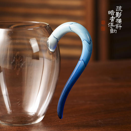 暗香疏影/炫彩郁文匀杯凤玉色高档食品级高硼硅玻璃分茶器家用公道杯 商品图3