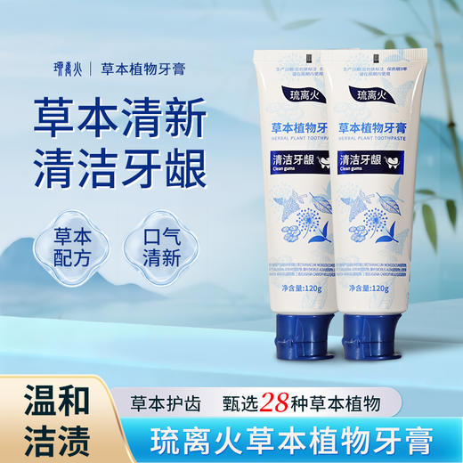 【凤品优选】琉离火 牙膏清洁口腔口气清新保护牙龈多种合一28种草本植物牙膏 商品图1
