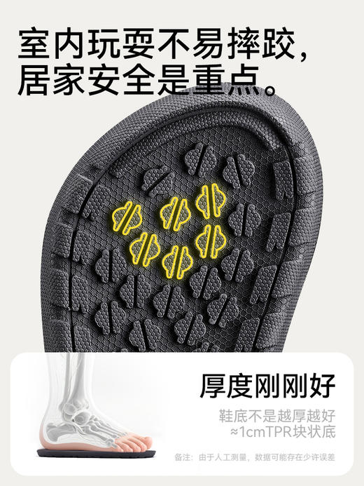 幸福玛丽 宝宝棉拖鞋秋冬男童卡通棉鞋女童幼儿包跟儿童毛拖鞋保暖ZF9511 商品图3