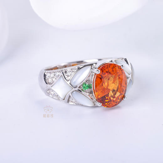 【骄阳】贝母芬达石戒指-CB12312156 商品图1