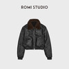 ROMISTUDIO“新西兰雾感小羊皮”拼獭免绒拉贡领皮草 RWCWWG6582 商品缩略图2