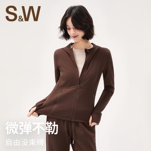 【sw速惟】保暖户外短款连帽开衫修身显瘦运动外套1431 商品图4