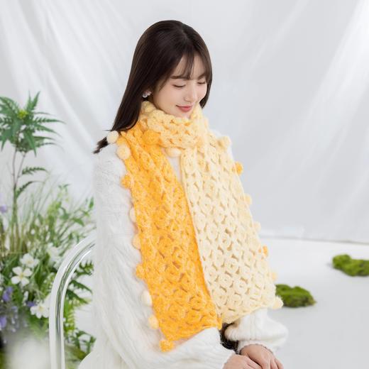 苏苏姐家富贵花围巾手工diy编织钩针梦羽毛线团自制围巾材料包 商品图2