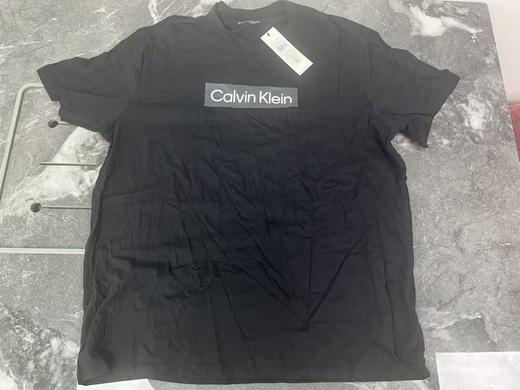 瑕疵Calvin Klein /CK 男士夏季纯色纯棉圆领LOGO字母印花透气短袖T恤 商品图0