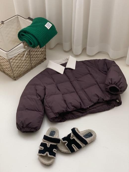 【YW】无忧购韩系白鸭绒灯芯绒领羽绒服女短款甜美小个子面包服25021（截单后7天发货） 商品图12