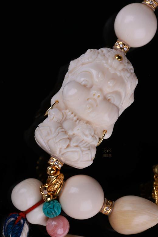 【日日富足】牙雕黄财神手串-ZX2504070 商品图3