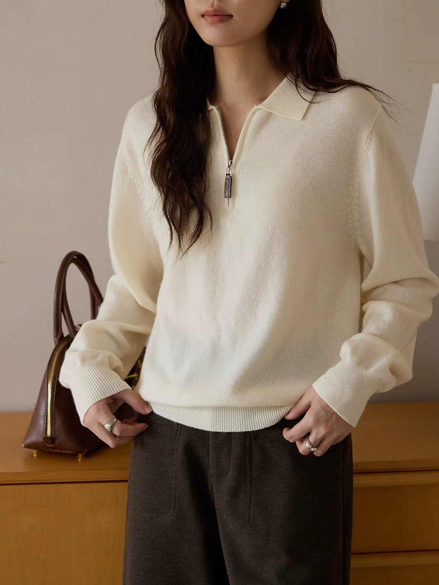 苏格兰暖羊毛Polo衫