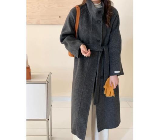 降温高端局!品牌重磅好货!高奢定制款【意大利IT樱西玛ENXIMANE·小立领多穿法100%澳洲超细羊毛大衣】福利加码 每件发货赠送衣架十 防尘袋! 商品图2