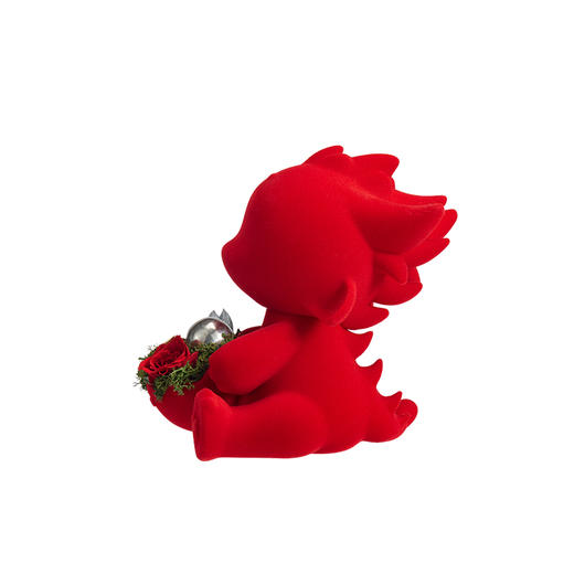 ROSEONLY诺誓 永生玫瑰 公仔系列 生肖特别款 抱抱龙 抱抱龙公仔 红色 金色 送朋友 送闺蜜 商品图3
