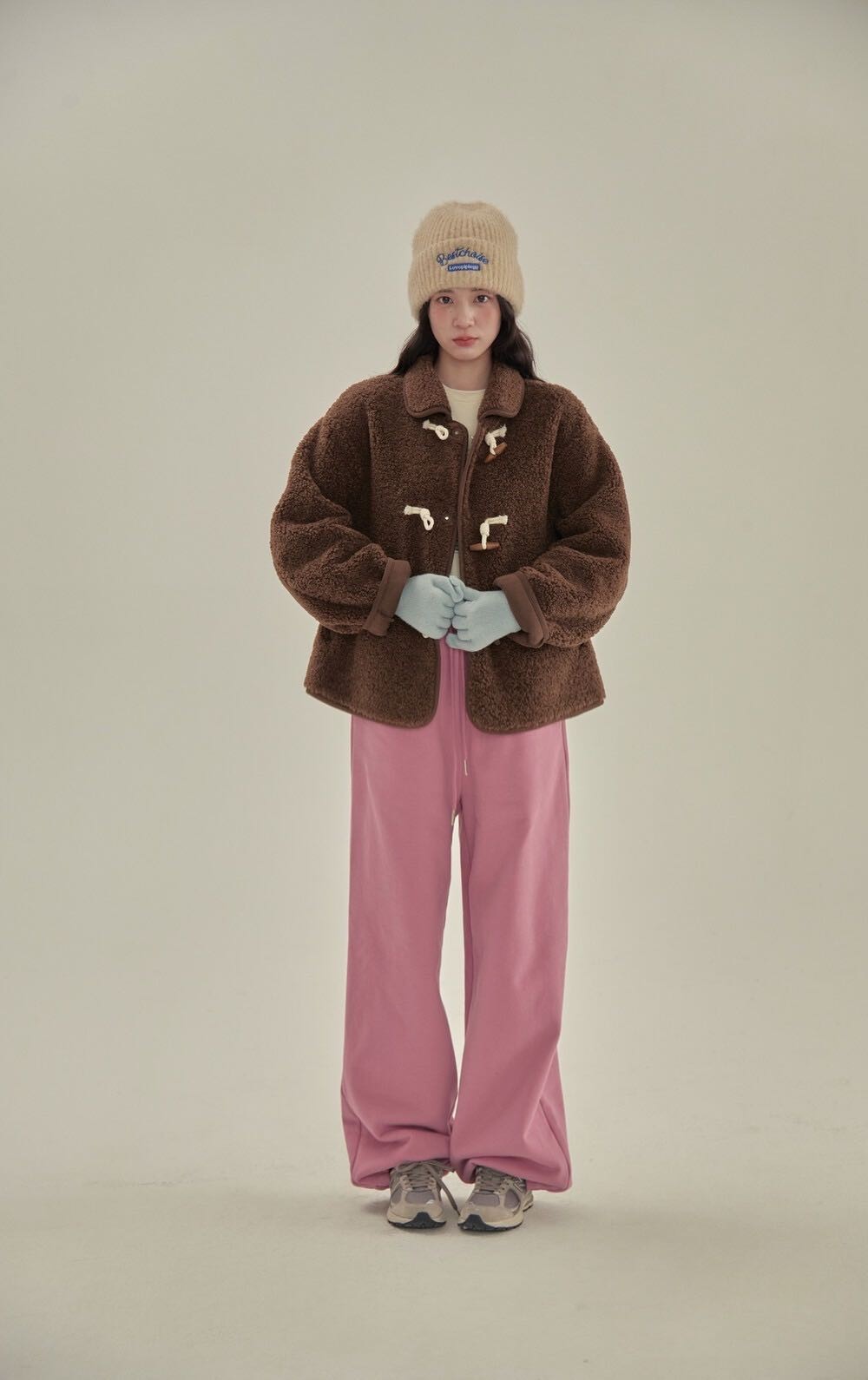 Ome*let加厚430g奥粒绒抽绳两穿卫裤