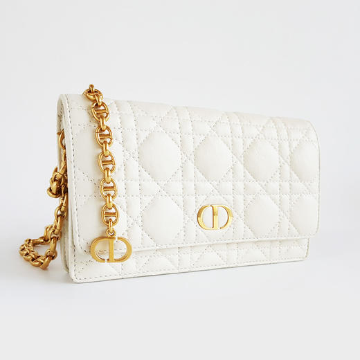 【95新】Dior迪奥S5091UWHC_M030白色全皮Caro woc腰包胸包腋下包链条包女士031125TJ46 商品图2