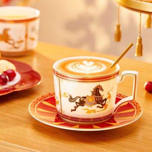【故宫杯子】天马献瑞杯碟套装文创水杯咖啡杯礼盒本命年新年礼物 商品图4