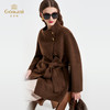 【100%驼绒】乔万尼2025冬新品立领复古奢华驼绒高级感系带大衣ED4A729 商品缩略图2