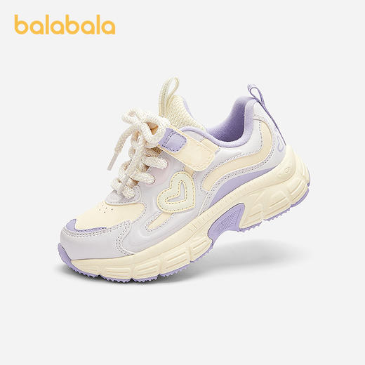 巴拉巴拉童鞋儿童运动鞋女童鞋2025新春秋鞋子潮流老爹鞋甜美爱心 商品图0